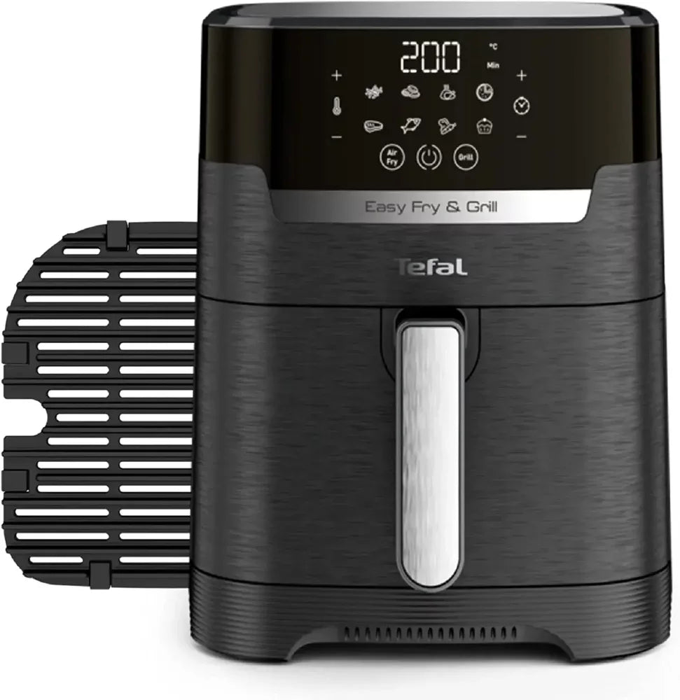 Tefal EY505827 EasyFry Precision 2 in1 Digital Air Fryer & Grill 4.2L - Black | Atlantic Electrics - 39614888181983 