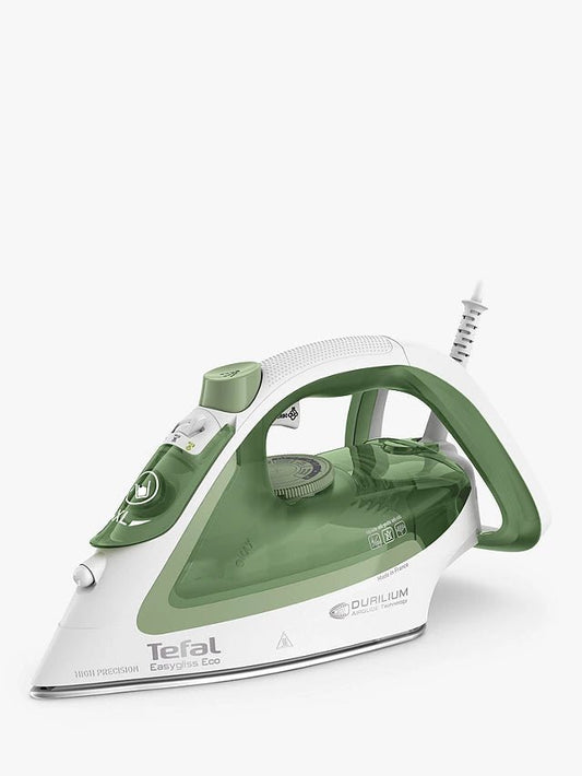 Tefal FV5781G0 Easygliss Eco Steam Iron - White & Green | Atlantic Electrics