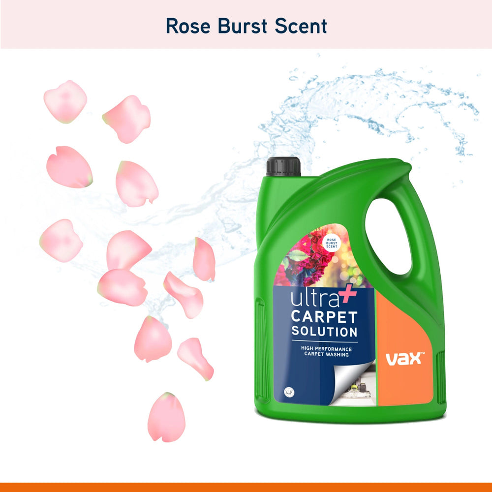 Vax 19142065 19142065 Ultra+ Carpet Cleaning Solution 4L Rose Burst Scent | Atlantic Electrics - 40643738960095 