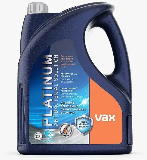 Vax 19142405 Platinum Antibacterial Carpet Cleaning Solution 4L | Atlantic Electrics