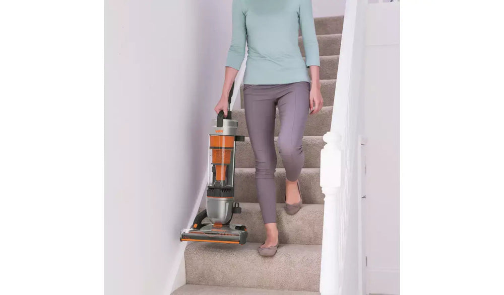 Vax U85ASBE Air Stretch Pet Upright Bagless Vacuum Cleaner Grey & Orange | Atlantic Electrics - 40643739451615 