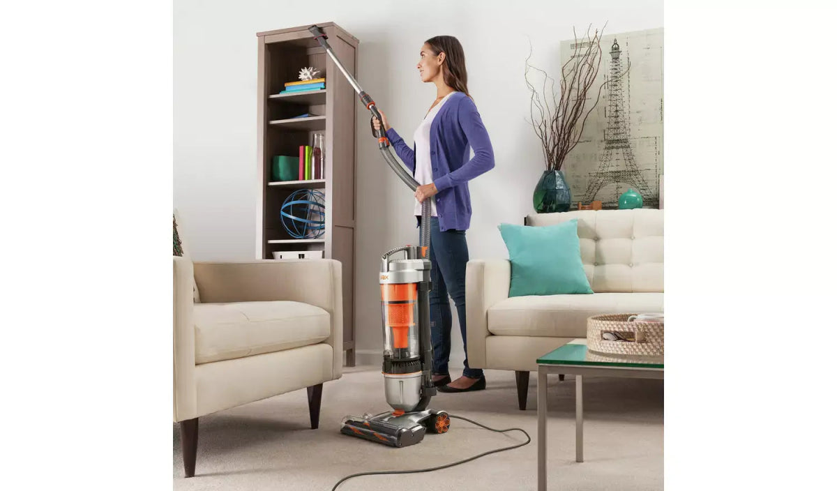 Vax U85ASBE Air Stretch Pet Upright Bagless Vacuum Cleaner Grey & Orange | Atlantic Electrics