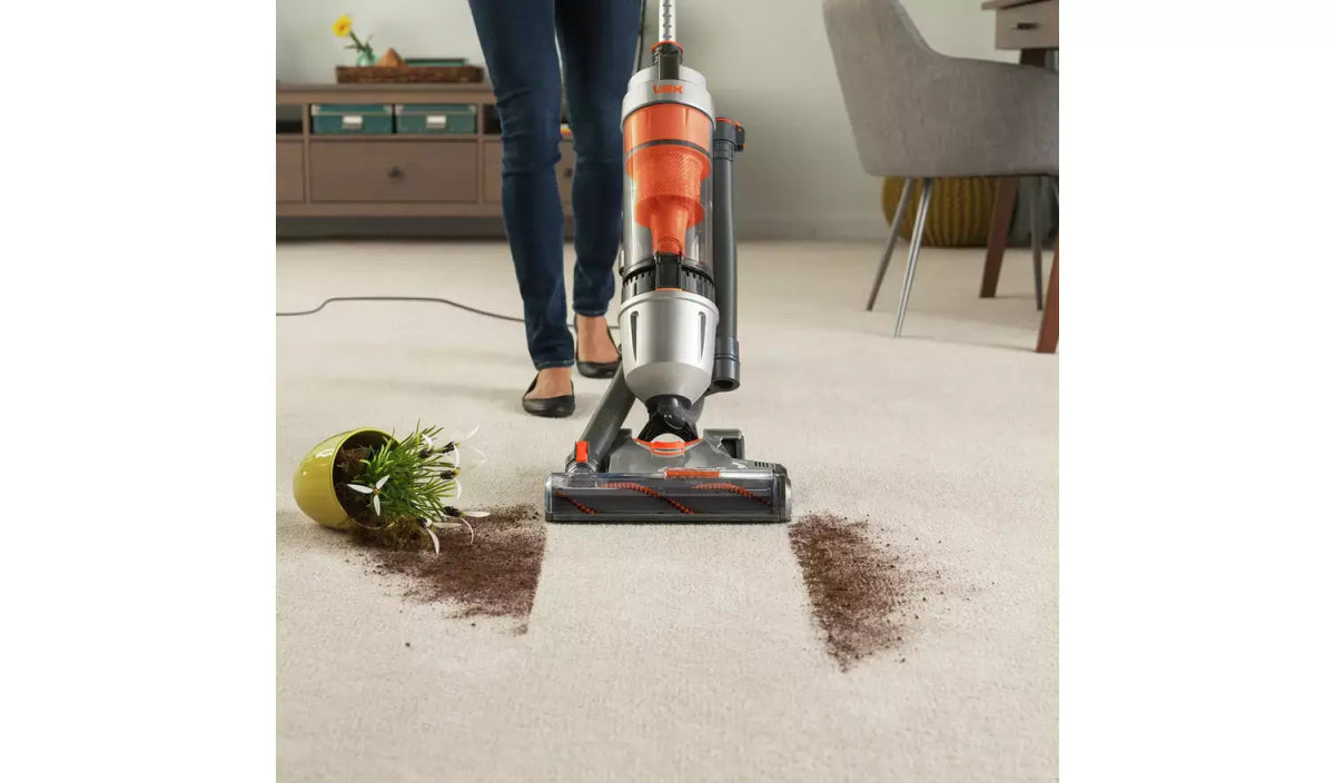 Vax U85ASBE Air Stretch Pet Upright Bagless Vacuum Cleaner Grey & Orange | Atlantic Electrics