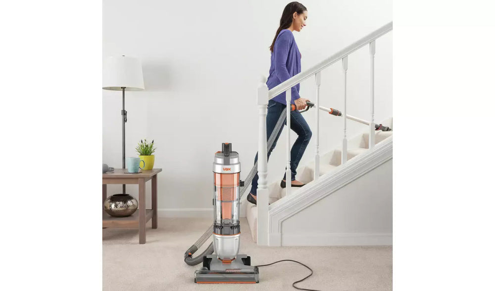 Vax U85ASBE Air Stretch Pet Upright Bagless Vacuum Cleaner Grey & Orange | Atlantic Electrics - 40643739386079 