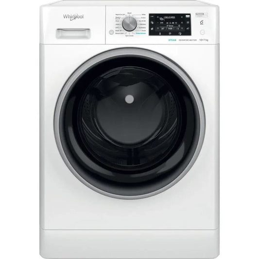 Whirlpool FFWDD1074269BSVUK 10kg/7kg Washer Dryer, 1400 rpm, 60cm Wide - White | Atlantic Electrics