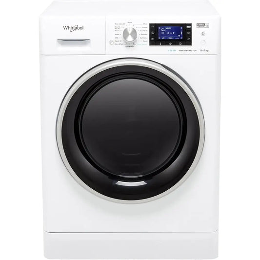 Whirlpool FFWDD1174269BSVUK 11Kg/7Kg Washer Dryer with 1400 rpm, 59.5cm Wide - White | Atlantic Electrics