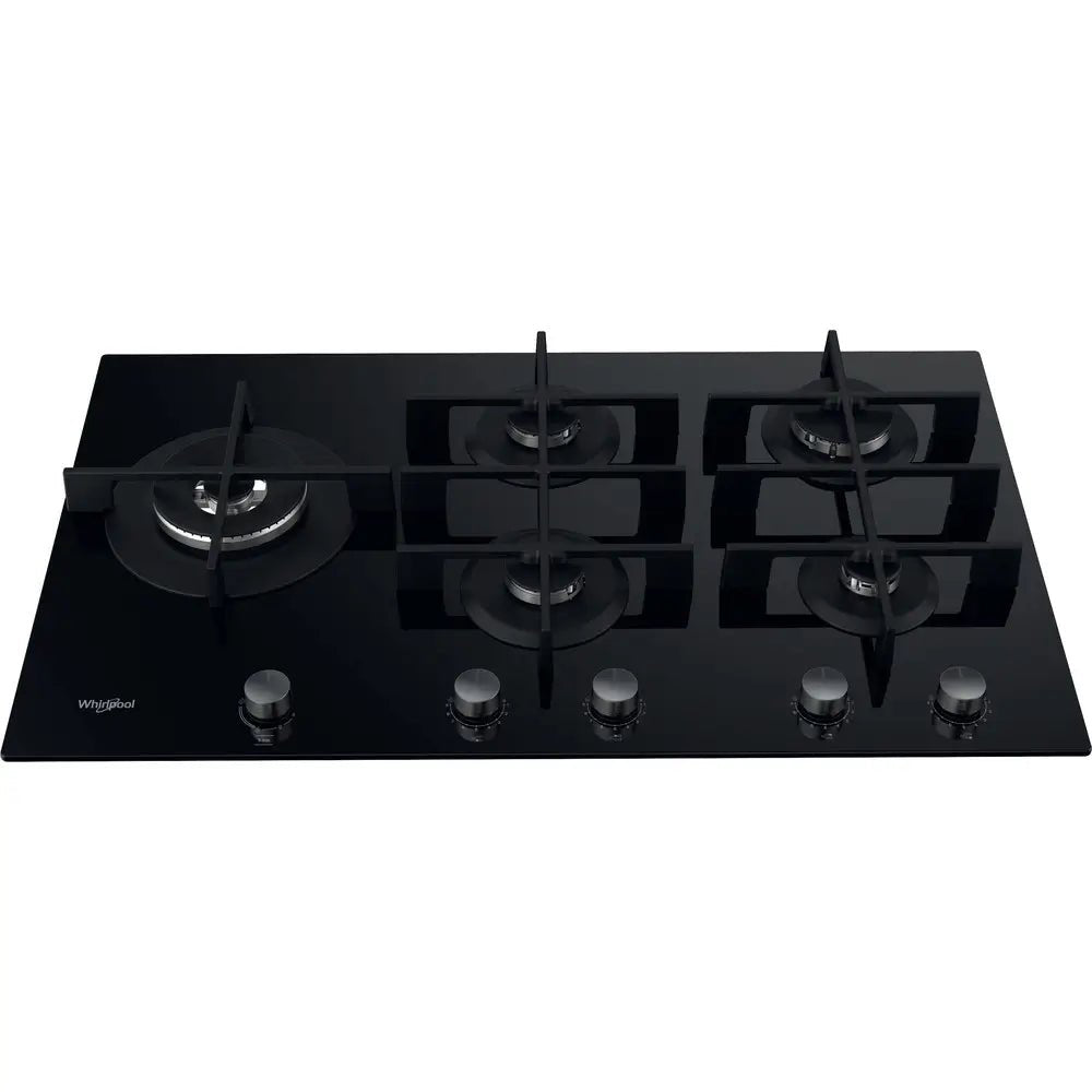 Whirlpool GOWL958NB Gas Hob 5 Burners, 86cm Wide - Black | Atlantic Electrics - 40157560406239 