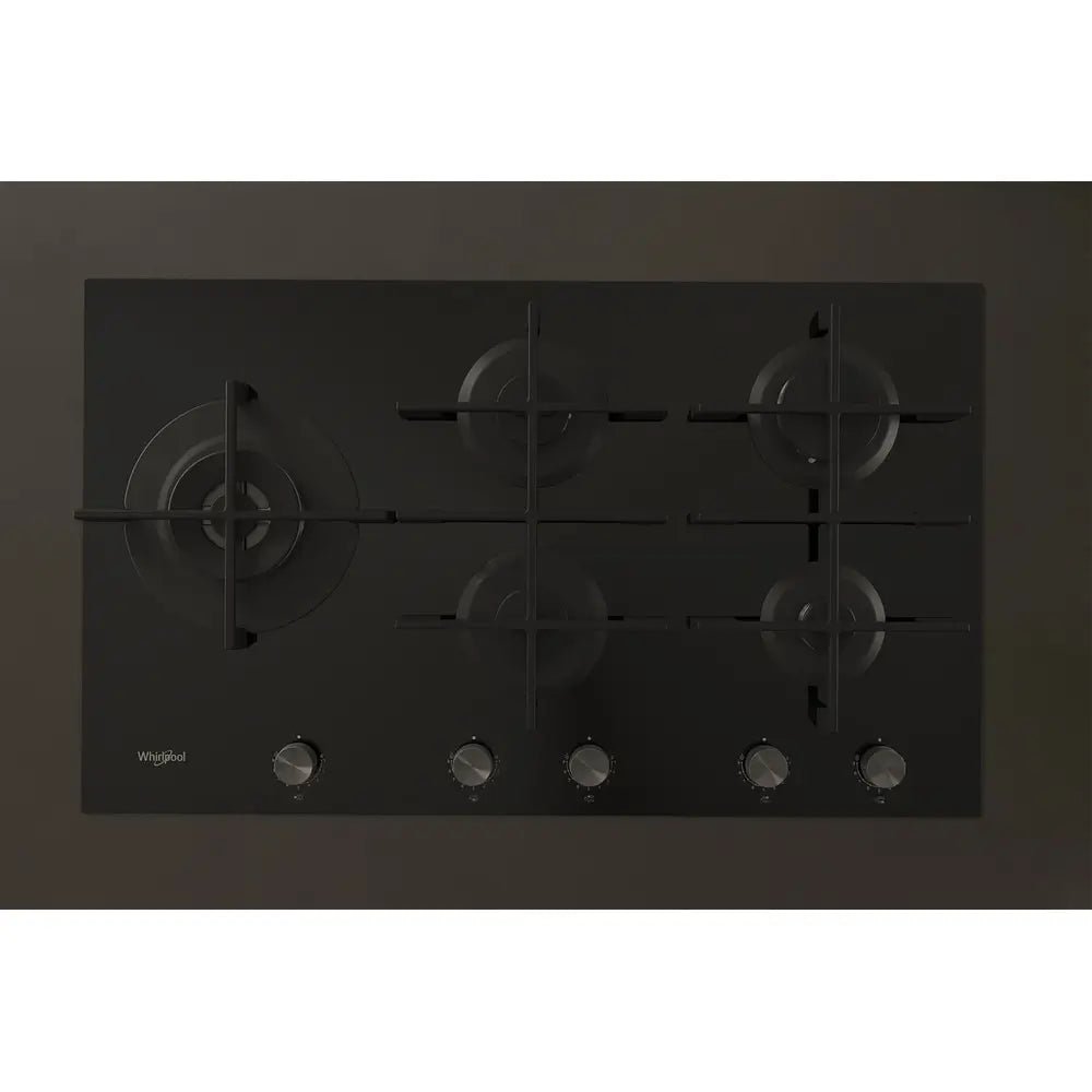 Whirlpool GOWL958NB Gas Hob 5 Burners, 86cm Wide - Black | Atlantic Electrics - 40157560471775 