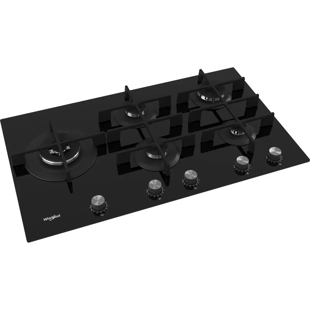 Whirlpool GOWL958NB Gas Hob 5 Burners, 86cm Wide - Black | Atlantic Electrics - 40157560439007 