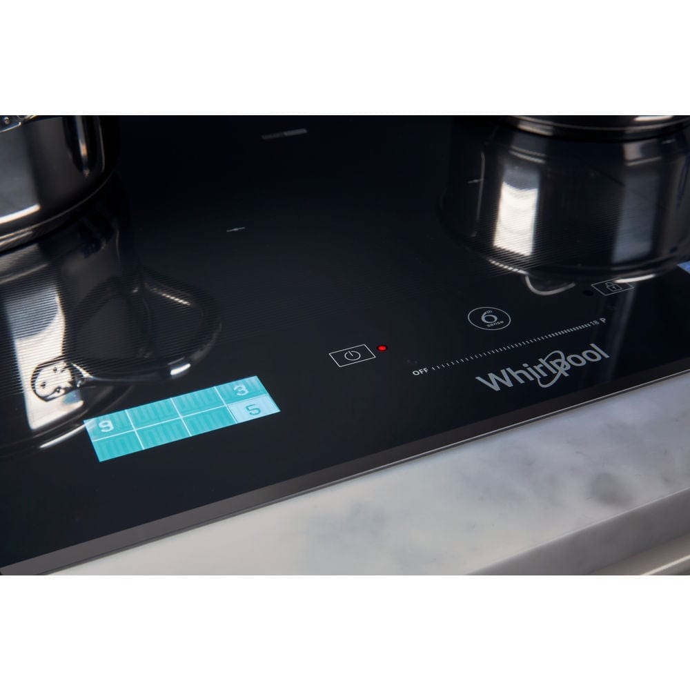 Whirlpool SMP658CBTIXL 65cm Four Zone Induction Hob - Black | Atlantic Electrics - 39478529261791 