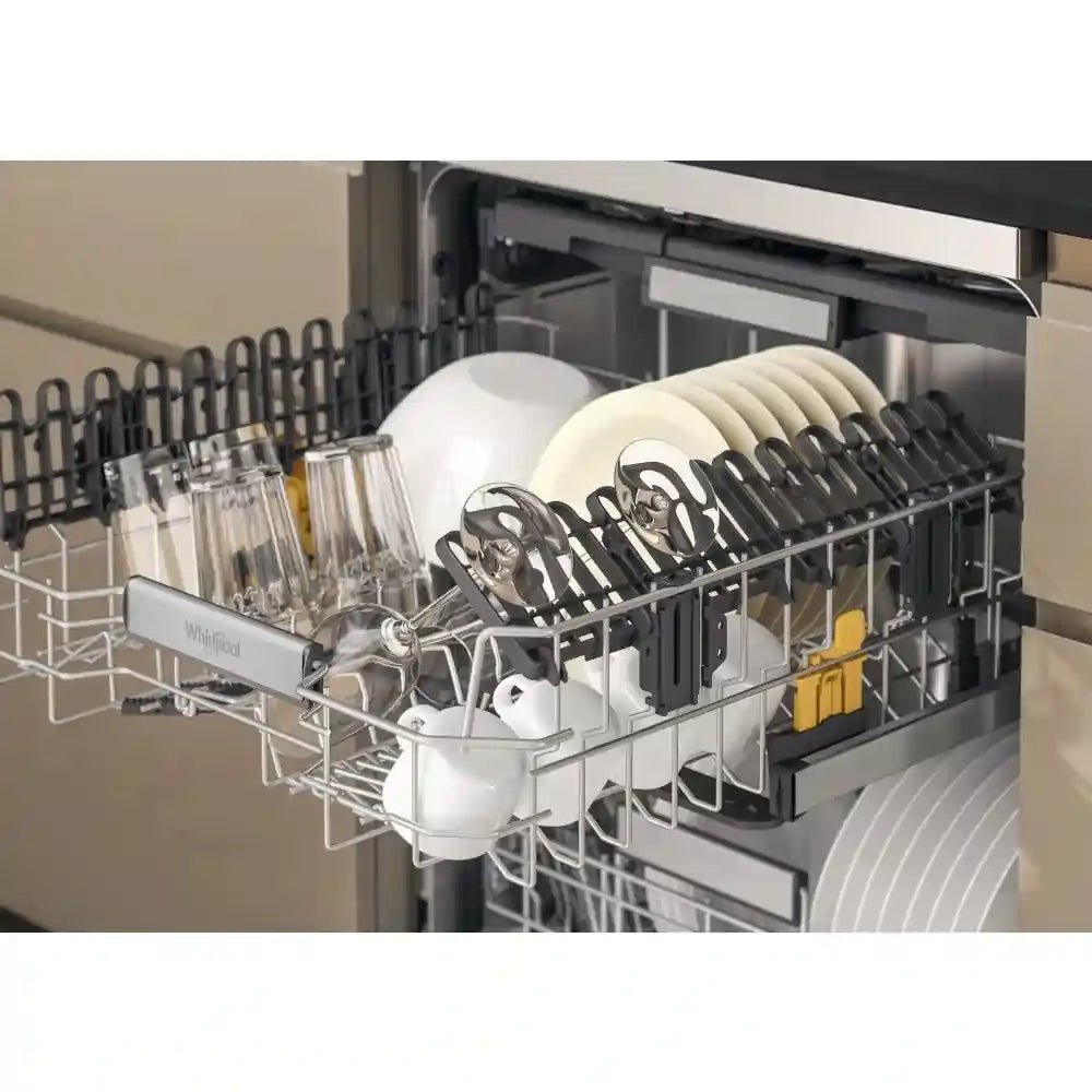 Whirlpool W7FHS51XUK freestanding Standard Dishwasher 15 Place - Stainless Steel | Atlantic Electrics - 40574936547551 