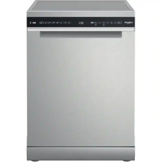 Whirlpool W7FHS51XUK freestanding Standard Dishwasher 15 Place - Stainless Steel | Atlantic Electrics