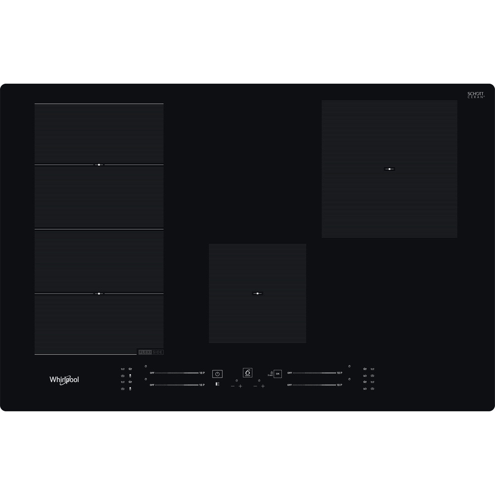 Whirlpool WFS3977NE Induction Hob, 4 Zones, 77cm Wide - Black | Atlantic Electrics