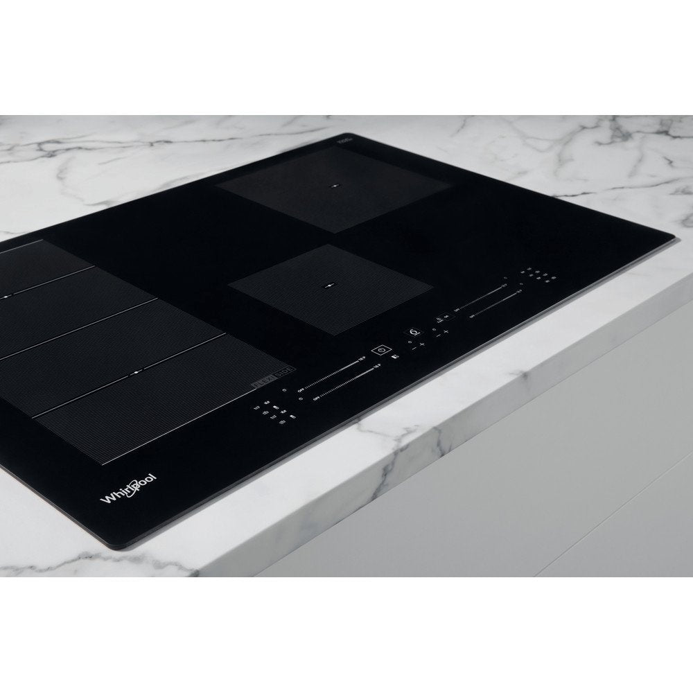 Whirlpool WFS3977NE Induction Hob, 4 Zones, 77cm Wide - Black | Atlantic Electrics