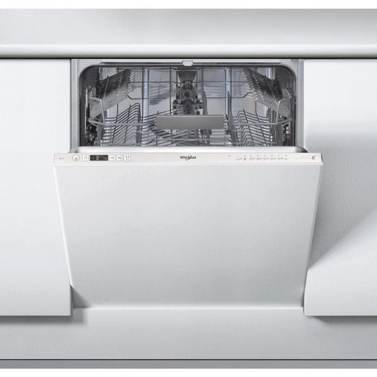 Whirlpool WIC3C26UK 14 Place Setting 9L Fully Integrated Full Size Dishwasher - Silver | Atlantic Electrics