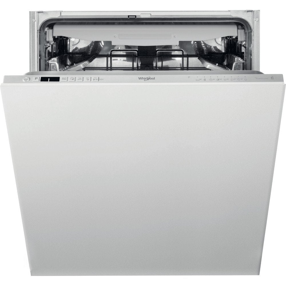 Whirlpool WIC3C33PFEUK 59.8cm Wide Integrated Dishwasher, 14 Place settings - Silver | Atlantic Electrics - 39478553510111 