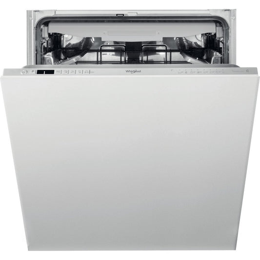 Whirlpool WIC3C33PFEUK 59.8cm Wide Integrated Dishwasher, 14 Place settings - Silver | Atlantic Electrics