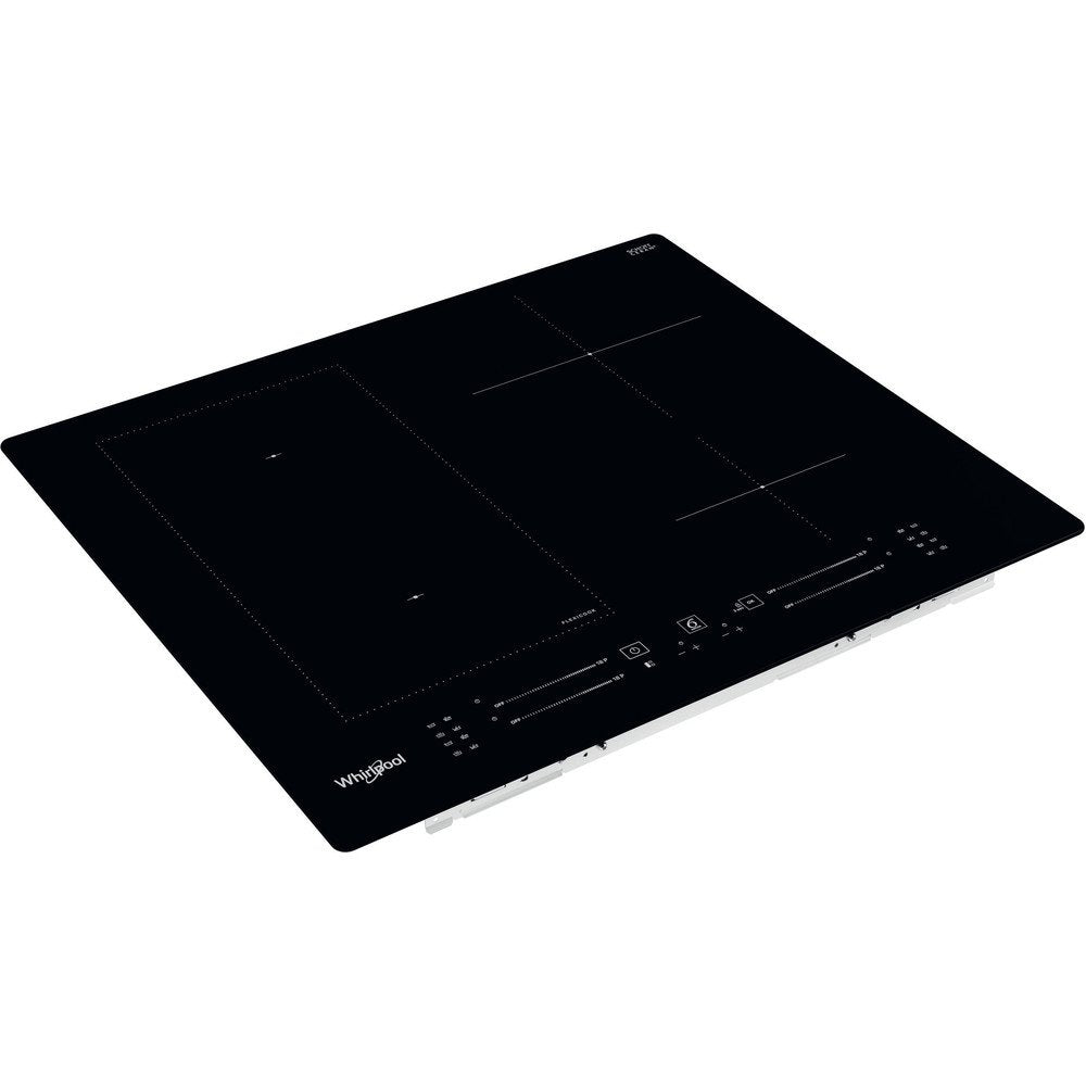 Whirlpool WLS7960NE 59cm Wide Built-In Induction Hob, 4 Zones, With Flexicook - Black | Atlantic Electrics - 39478554263775 