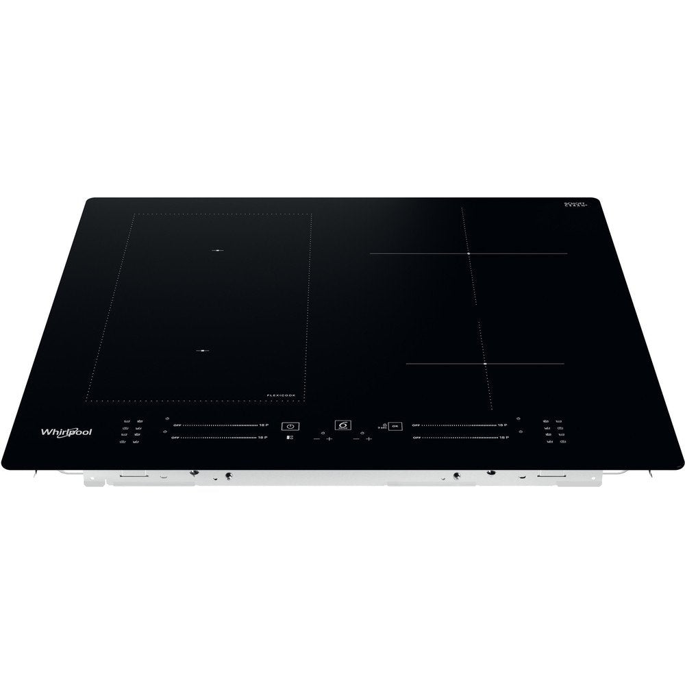 Whirlpool WLS7960NE 59cm Wide Built-In Induction Hob, 4 Zones, With Flexicook - Black | Atlantic Electrics