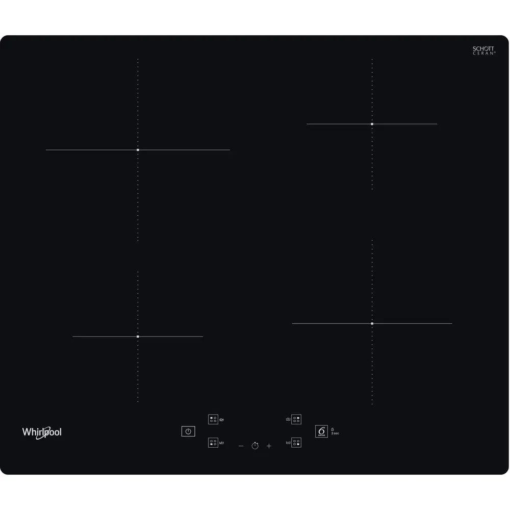 Whirlpool WSQ2160NE Induction Hob, 4 Zones, 59cm Wide - Black | Atlantic Electrics - 39478556295391 