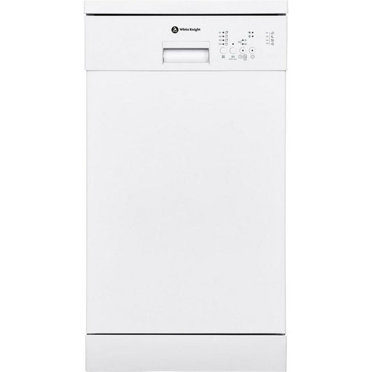 White Knight FS45DW52W Slimline Dishwasher 45cm - White | Atlantic Electrics