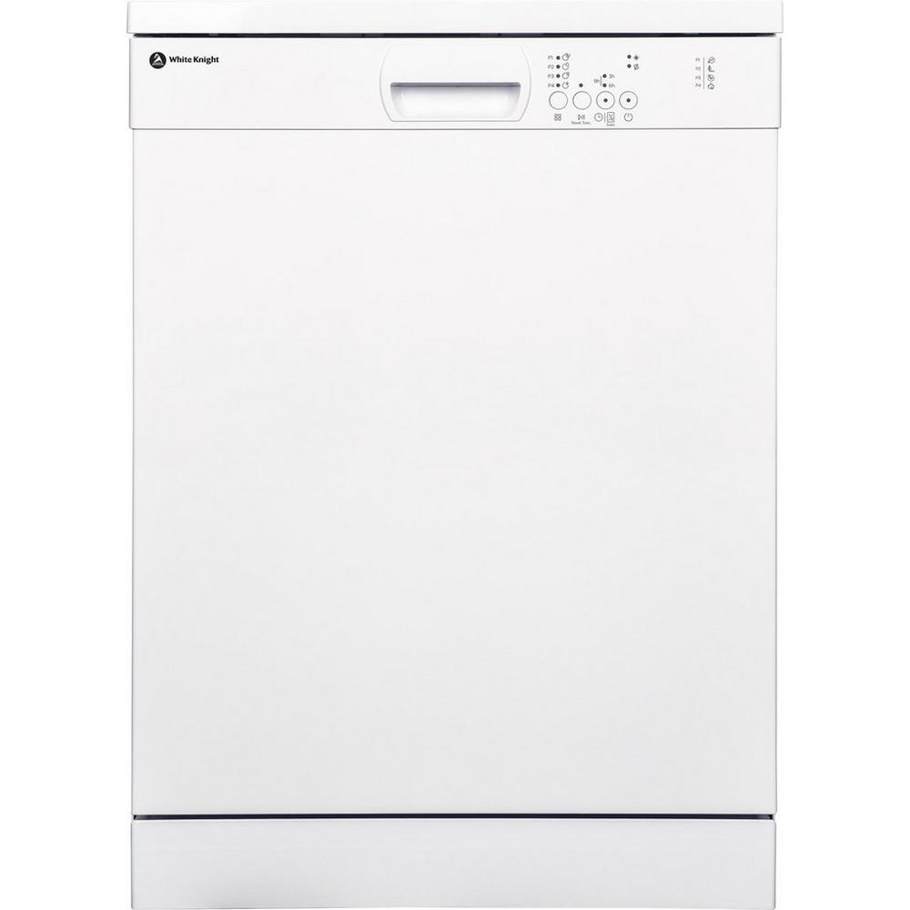 White Knight FSDW6052W 60cm Dishwasher 12 place - White | Atlantic Electrics