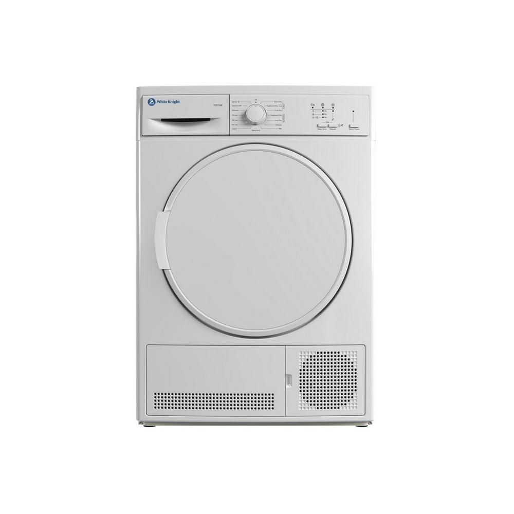 White Knight TCD7WE 7 kg Condenser Tumble Dryer - White | Atlantic Electrics - 40157563683039 