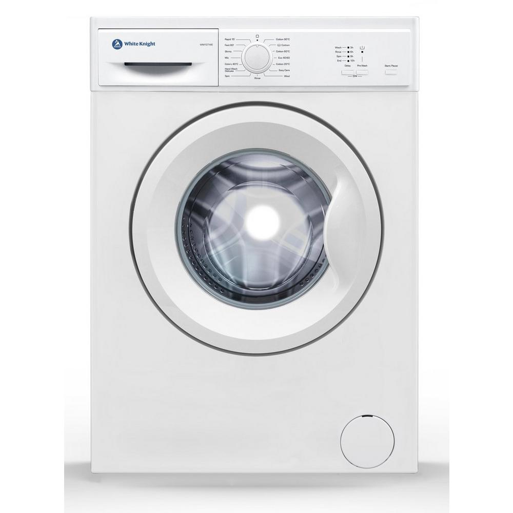 White Knight WM127WE 7kg 1200 Spin Washing Machine - White | Atlantic Electrics - 40157563715807 