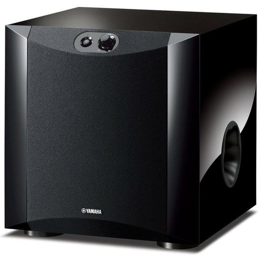 Yamaha NSSW200PBB 130W Powered Subwoofer with 8 inch woofer - Piano Black | Atlantic Electrics