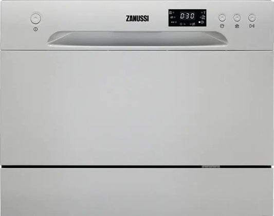 Zanussi ZDM17301SA Freestanding Compact Dishwasher - Silver | Atlantic Electrics