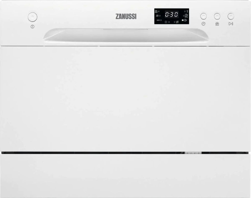 Zanussi ZDM17301WA Freestanding Compact Dishwasher - White | Atlantic Electrics - 40157564305631 