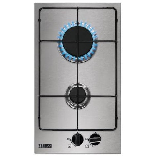 Zanussi ZGNN322X Gas Domino - Stainless Steel | Atlantic Electrics