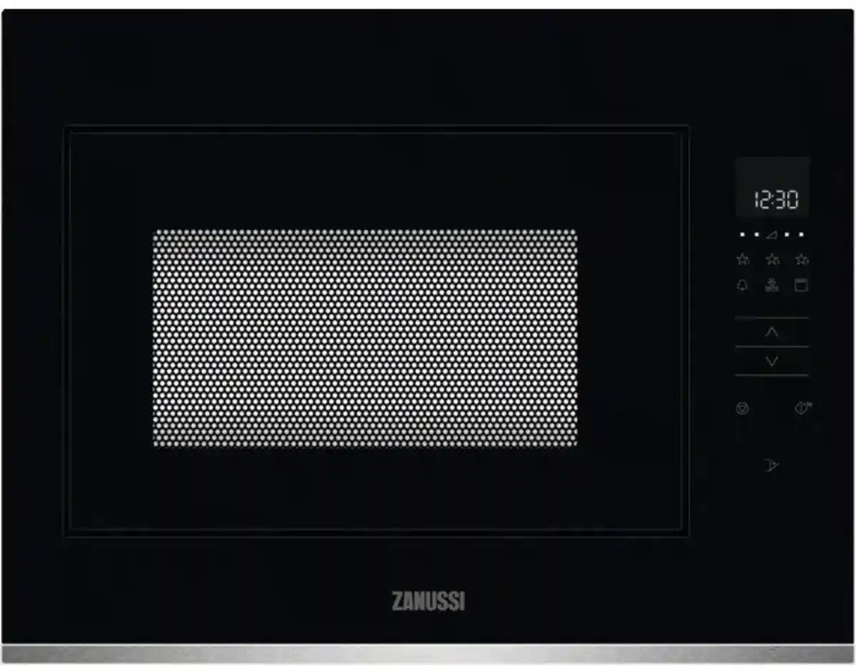 Zanussi ZMBN4DX Built In Microwave & Grill - Stainless Steel / Black | Atlantic Electrics