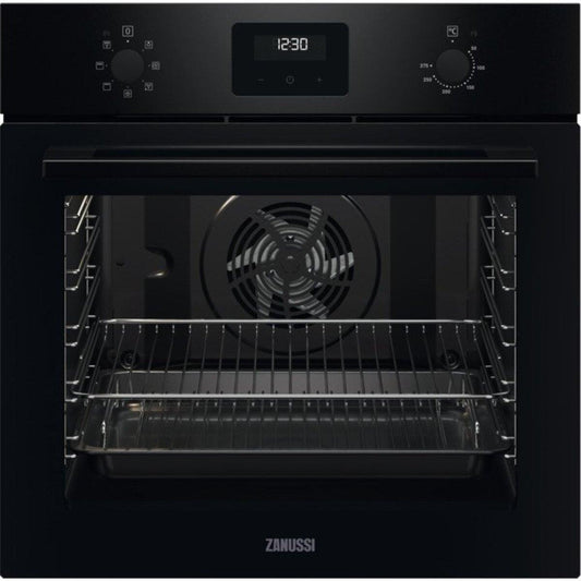 Zanussi ZOHNX3K1 Built In Single Oven Electric - Black | Atlantic Electrics