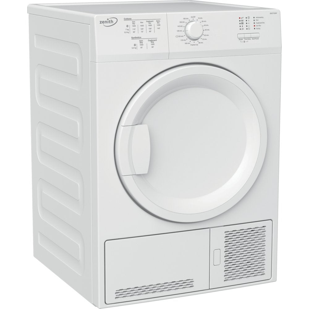 Zenith ZDCT700W 7kg Condenser Tumble Dryer White | Atlantic Electrics