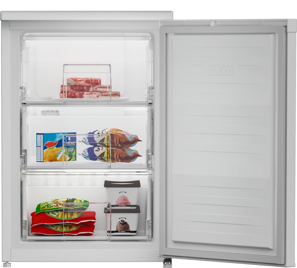 Zenith ZFS4584W 54cm Freestanding Undercounter Freezer - White | Atlantic Electrics - 41590402416863 